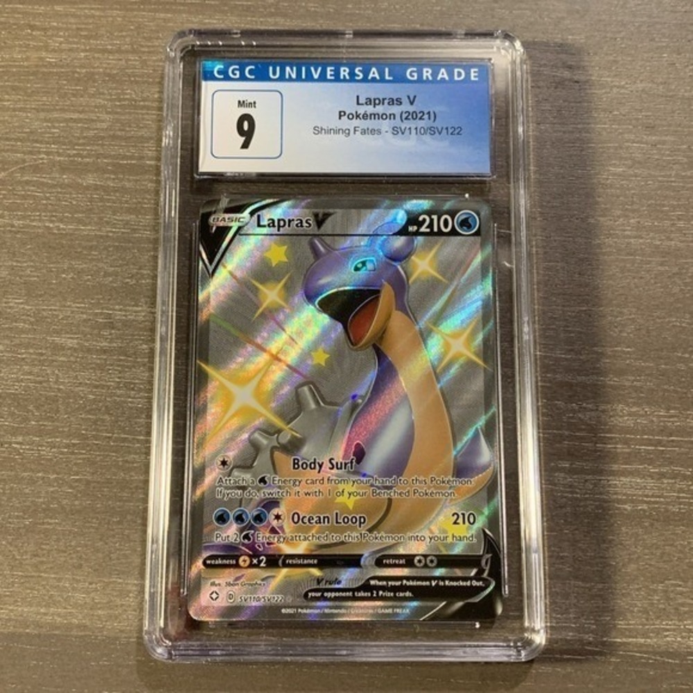 Lapras V Holo SV110/SV122 CGC 9 2021 Pokemon Shining Fates‎ Nintendo Game Freaks